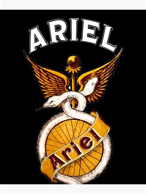 Ariel Motorcycles Logo 2 Poster For Sale By Legendvintages Redbubble