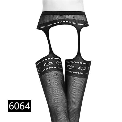 New Sexy Lingerie Stockings Black Fishnet Jacquard Stocking Pantyhose