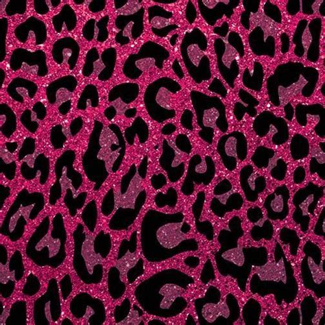 Pink Aesthetic Discover Pink Leopard Print With Glitter Pattern