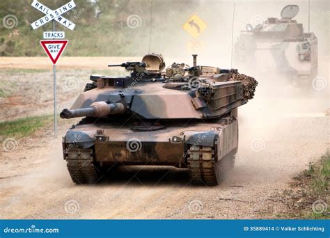 M1 Armored Tracked Vehicle Editorial Stock Image Image Of Army 35889414