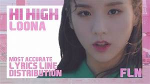 Hi High 하이 하이 이달의 소녀 Most Accurate Lyrics Line