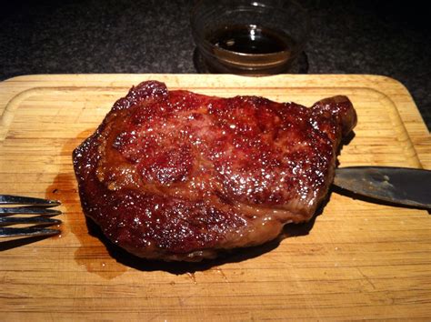 Tilt the pan so that the oil and juices run down to one side and use that to cook the edge of the steak. UV Cooks: Perfect Pan-Seared Steak | Ultra Vires