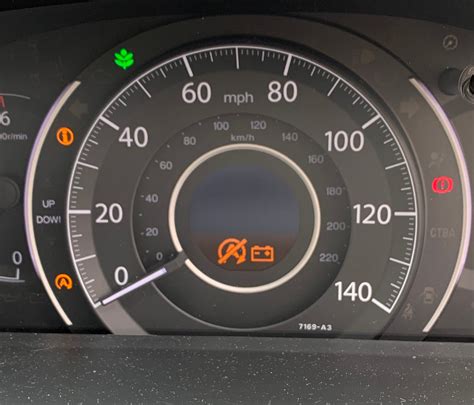 Dash Warning Lights On 2017 Honda Crv