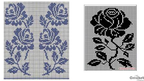 Rose Filet Crochet Pattern Mycrochetpattern