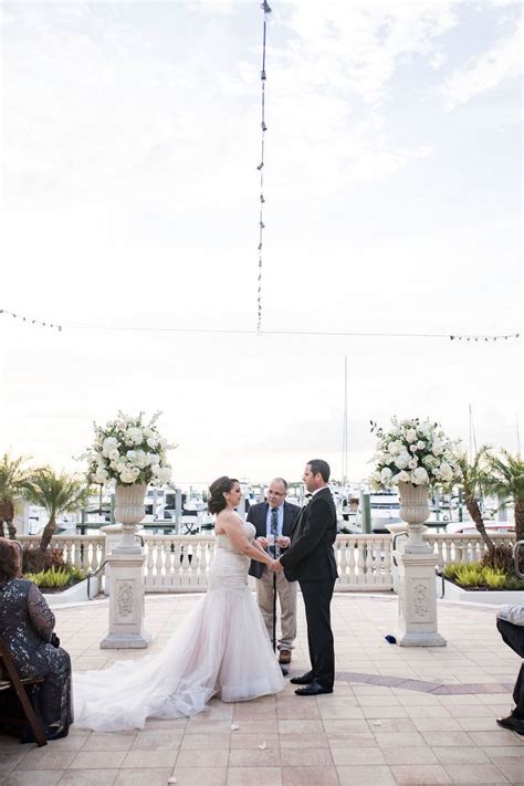 Elegant Rose Gold And Pink Waterfront South Tampa Wedding Tampa Bay