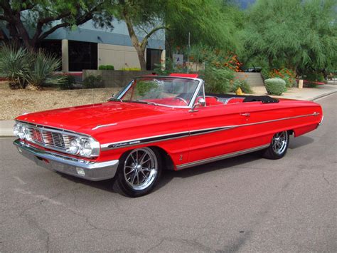 For 1964, the top galaxie was the 500/xl, which included all trim found on lesser galaxie models, plus bucket seats, a console, and a floor shifter. 1964 FORD GALAXIE 500 CUSTOM CONVERTIBLE - 157837