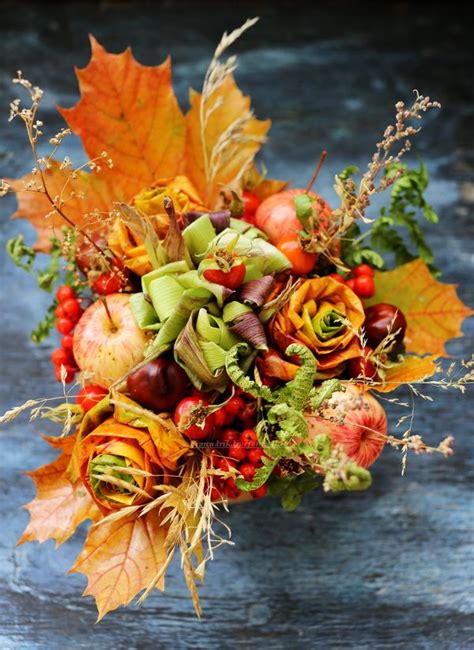 Осенние букеты. | Осенние цветочные композиции, Осенний уличный декор ...