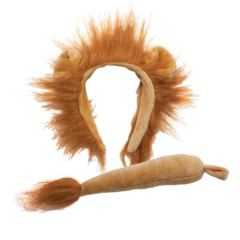 Lion Ears And Tail Costume Accessory Set Storybook Animal Fancy Dress