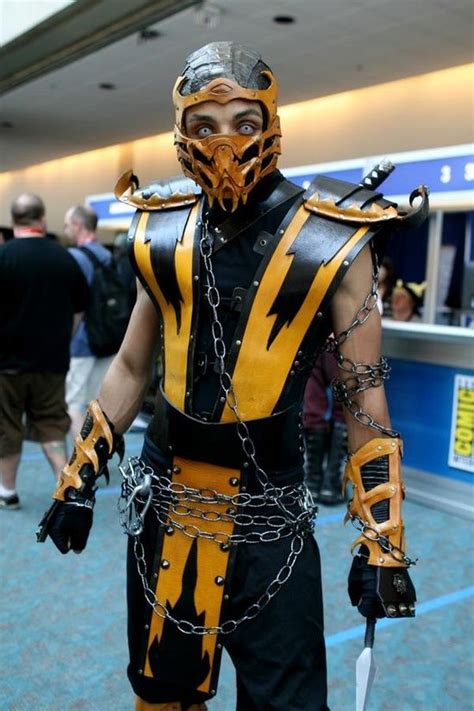 Great Scorpion Costume Cosplay Mortal Kombat Trajes De Mortal Kombat