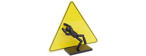 Stickman Action Figure Warning Sign The Green Head