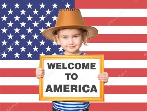 Text Welcome To America — Stock Photo © Volkovslava 97536110