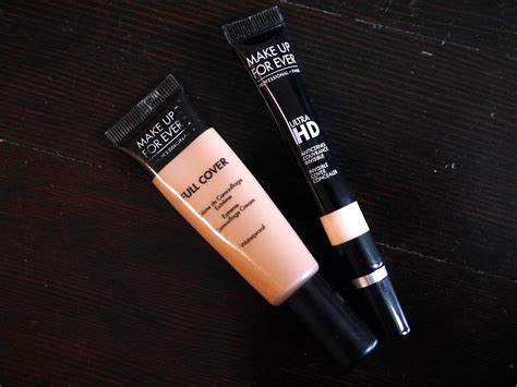 Comparison Make Up For Ever Full Cover Concealer And Ultra Hd