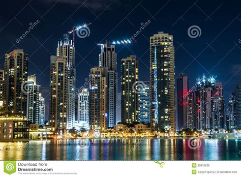 Dubai Downtown East United Arab Emirates Architecture Editorial Stock