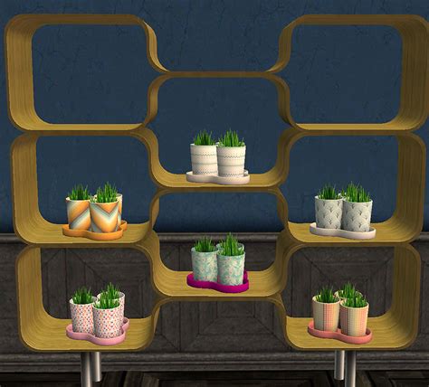 Mod The Sims Cute And Grungy Recolors Of The Ikea Bladet Plant Trio