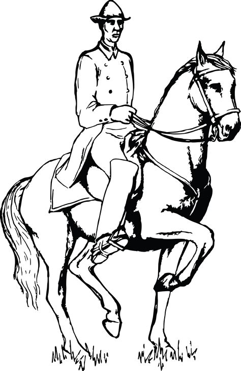 Man Riding Horse Drawing At Getdrawings Free Download