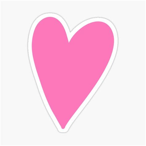 Pink Heart Design Sticker For Sale By Sloanegriffiths Redbubble