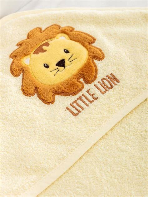 Embroideredandpersonalized Hooded Towel 100 Cotton Lion Etsy In 2020