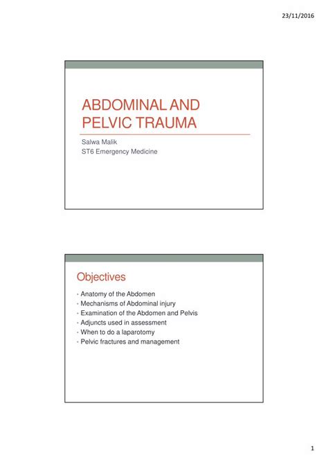 Pdf Abdominal And Pelvic Trauma 1 Abdominal And Pelvic Trauma