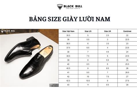 Bảng Size Giày Lười Nam Và Cách đo Size Giày Chuẩn Xác Blackbull