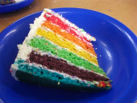 The Rainbow Cake I Made For My Class Party The Children Loved Eating