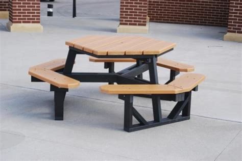 Jayhawk Plastics 6 Recycled Outdoor Picnic Table