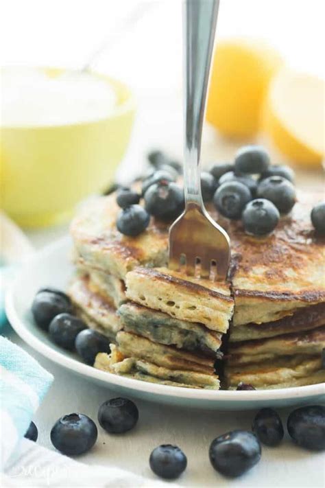 Lemon Blueberry Greek Yogurt Pancakes Recipe