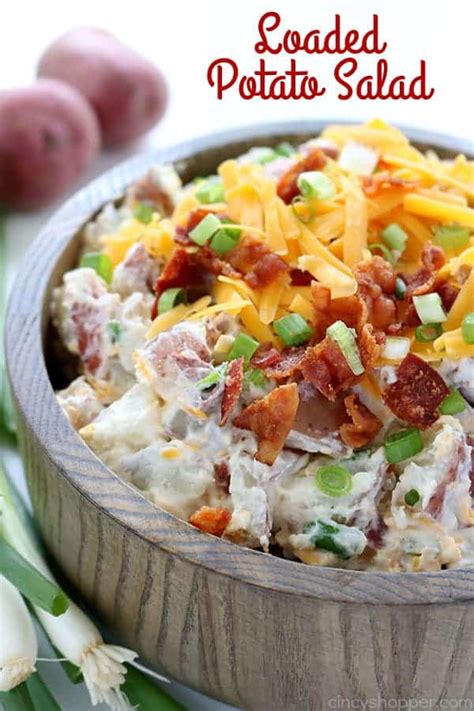Italian dressing and horseradish make this creamy potato salad different from most, plus those ingredients really add some zip! Loaded Potato Salad - CincyShopper