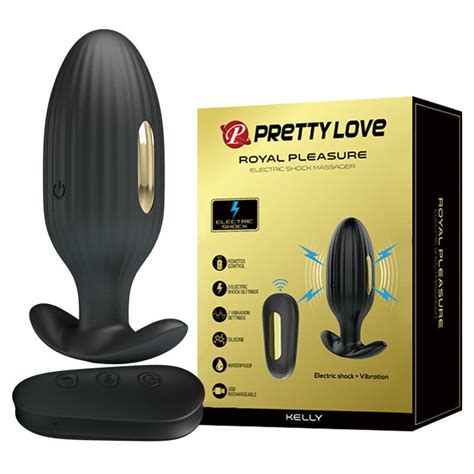 Prettylove Wireless Remote Control Electric Shock Prostate Massager Vibrating Anal Plug Butt