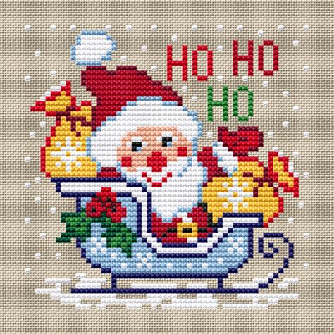 christmas santa ornament cross stitch pattern santa christmas etsy