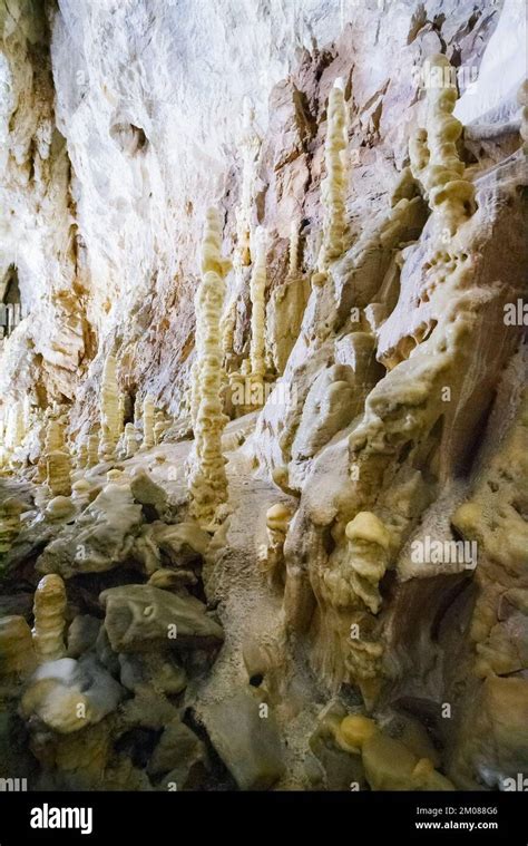 Natural Rock Formations Limestone Caves Underground Scenery With