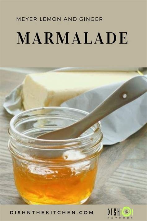 Meyer Lemon Marmalade With Ginger Dish N The Kitchen