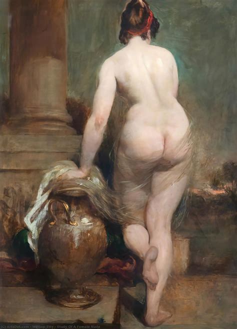 Art Reproductions Study Of A Female Nude By William Etty