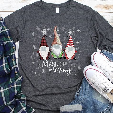 Merry Christmas Gnome Shirt Funny Holiday Gnome Long Sleeve