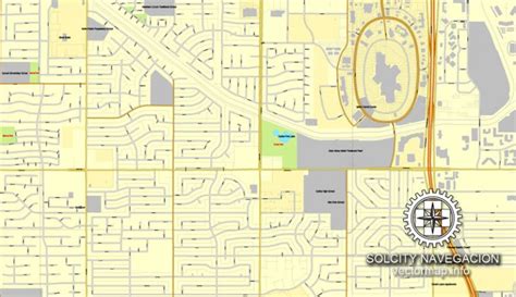 Phoenix Arizona Us Printable Vector Street City Plan Map Full