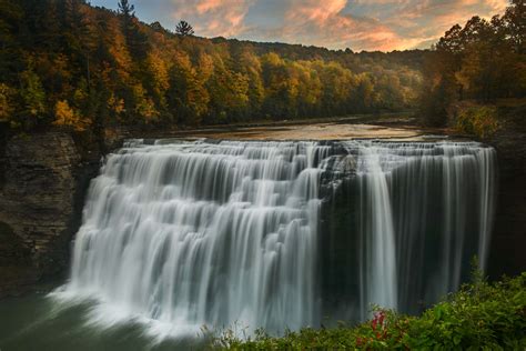 Autumn Waterfall Hd Wallpaper Background Image 2048x1367 Id