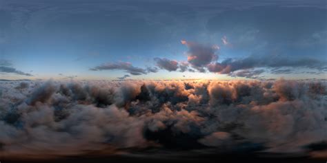 Breathtaking Sunset Clouds In 360 Vr