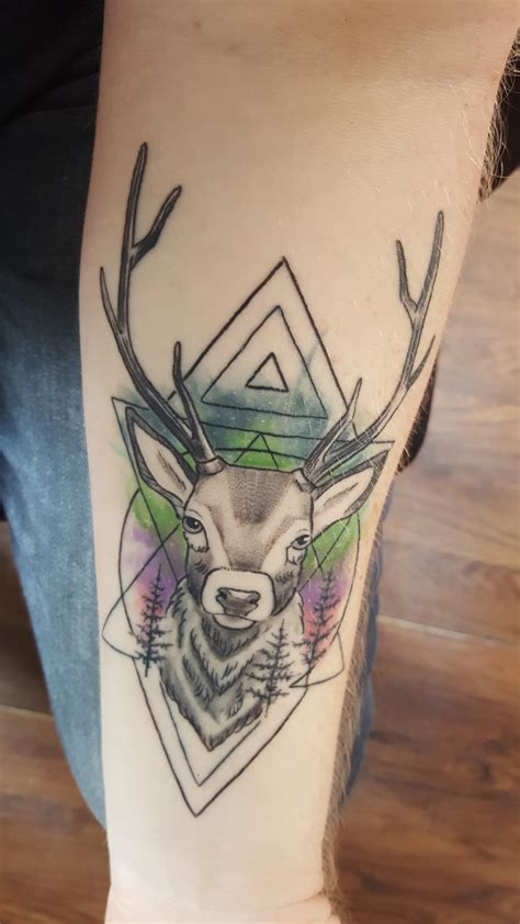 2 Weeks On All Healed Still Loving My First Tattoo A Stag By Natalia