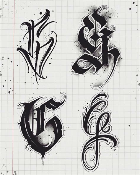 En Letra Gotica Tipo De Abecedario Cursiva Tattoo Gothic Lettering