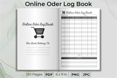 Online Order Tracker Logbook Kdp Graphic By Sadarong · Creative Fabrica
