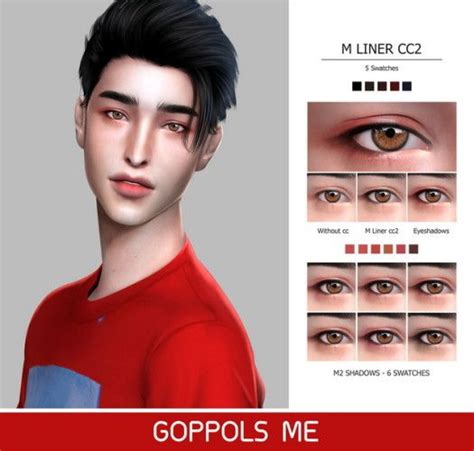 Male Makeup M2 By Goppols Me For The Sims 4 Spring4sims Male Makeup