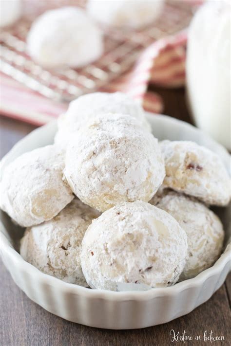 easy pecan snowball cookie recipe kristine in between