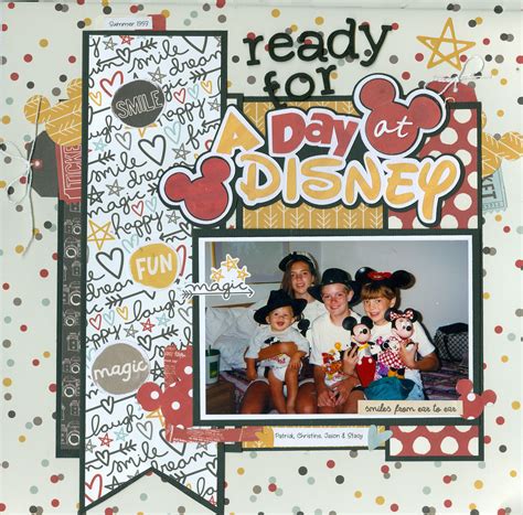 Ready For A Day At Disney Scrapbook Com Disney Scrapbook Disney