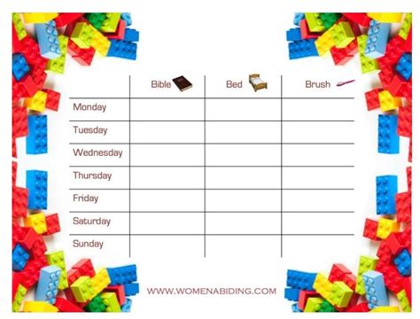 Free Morning Routine Chart For Boys And Girls Subscriber Freebie