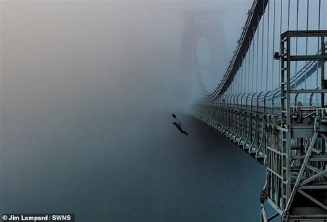 Incredible Moment Base Jumper Leaps From Bridge And Parachutes 245ft