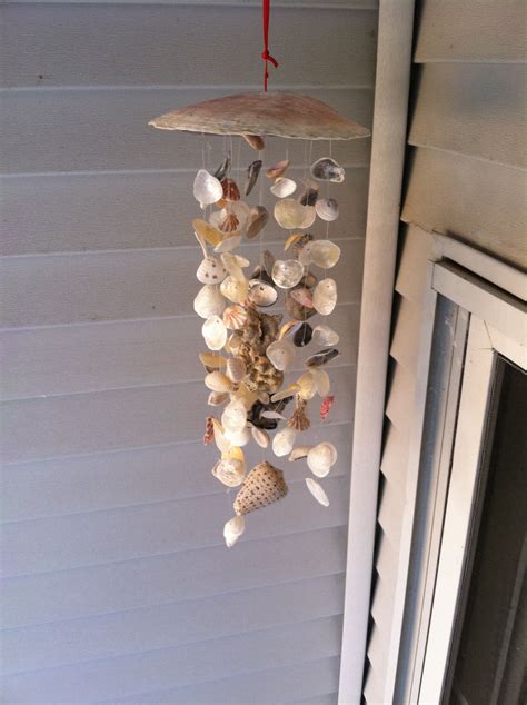 Finally Put Some Of These Shells To Use Diy Wind Chime Diy Wind
