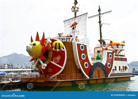 Thousand Sunny Ship From Anime Cartoon One Piece Editorial Image