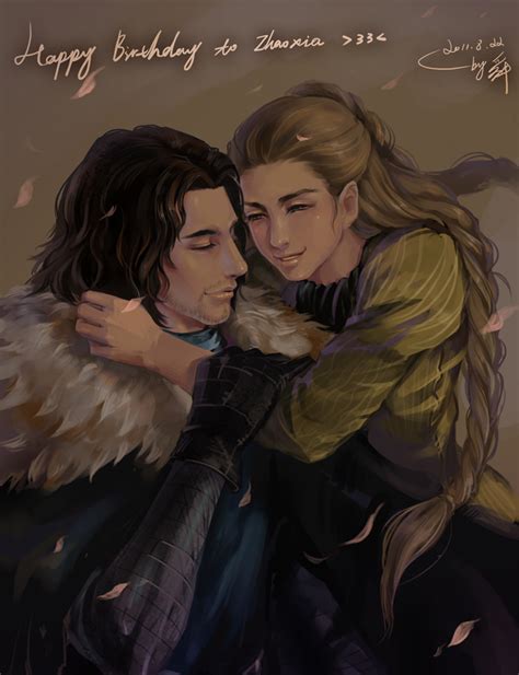 Jon Snow And Arya Stark A Song Of Ice And Fire Drawn By Shinhome