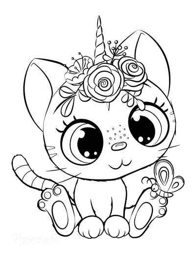 Caticorn Coloring Pages - Coloring Home