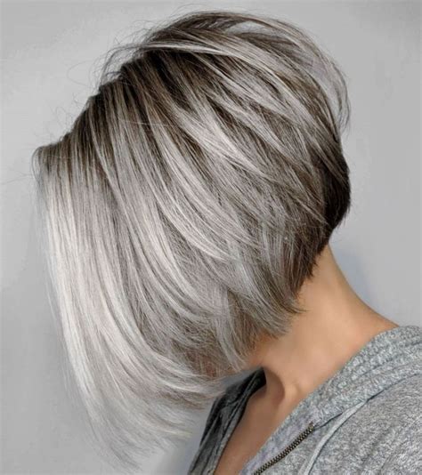 The first priority for this is to find the correct short haircut for your face. 60 Best Short Bob Haircuts and Hairstyles for Women | Grey bob hairstyles, Gray balayage, Short ...