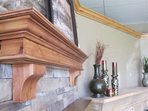 Buy Custom Fireplace Mantel Knotty Alder Classic Traditional Crown Mold
